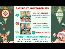 Christmas Marathon Live Sale PART 1 from 1pm-5pm est