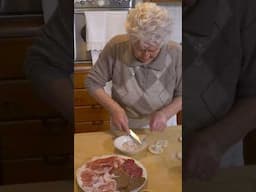 Italian flatbreads by 90yr old Renata! #italianfood #easyrecipe #shorts