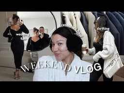 VLOG: Prepping For Something Special...Thrift With Me I Winter Accessories Haul & Wedding Fun!