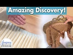 Amazing Original Fabric Discovery! Chateau Bed Crown Restoration