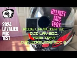 Helmet Lav Mic Test | Find out what is the motovloggers MUST HAVE microphone!!