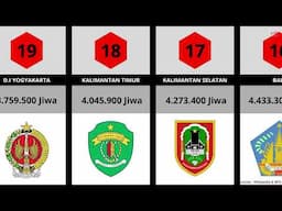 Urutan Provinsi Dengan Jumlah Penduduk Terbanyak Di Indonesia! #INDOPEDATA