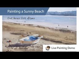 Livestream: Capturing The Sunshine - Watercolor Beach Painting