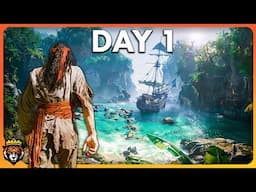 DAY 1 First Look at this NEW Amazing Island Survival Game...