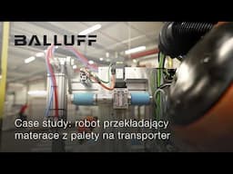 Robot przekładający materace z palety na transporter | case study firmy IKANO Industry