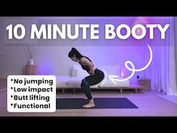 10 Minute Butt Lifting Home Workout (*LOW impact, *NO jumping!)