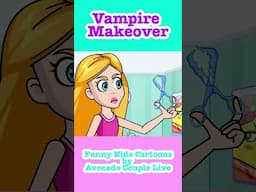 Vampire Makeover | Kids Funny cartoons by Avocado Couple Live #shorts #avocado #animation