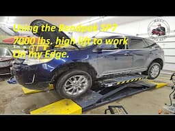 Using the Bendpak SP 7 series 7K lbs lift to work on the Ford Edge #bendpak