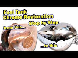 How to Restore The Chrome On A Vintage 65 Year Old Motorcycle Fuel Tank: Step-by-step