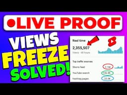 🔴Live Proof  youtube shorts views freeze problem 101% Solve✅ | Shorts views problem | Views Poblem