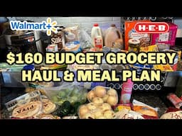 Get The Most Out Of $160: Budget Grocery Haul And Meal Plan!