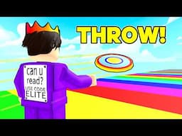 I THROW Frisbee 1,294,200 MILES In Roblox