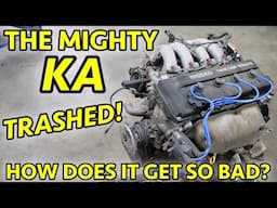 LOCKED UP Nissan 240SX KA24DE Engine Puts Up A BIG FIGHT Coming Apart. Hardest Teardown This Year!