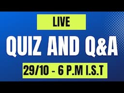 LIVE: Test Your English Skills! Grammar Quiz & Q&A with me at 6 p.m. I.S.T