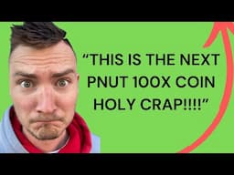 I FOUND THE NEXT PNUT 100X CRYPTO COIN (SERIOUSLY)