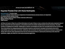 Keynote: Fireside Chat with Moxie Marlinspike