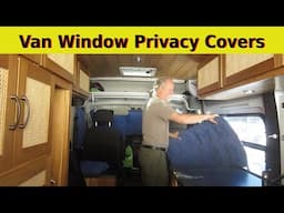 DIY Van Build Window Privacy Thermal Covers Reflectix for Promaster, Sprinter or Transit Vanlife