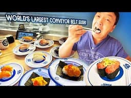 World’s LARGEST Conveyer Belt Sushi & MOST PERFECT Pancake in Tokyo Japan