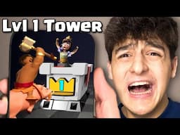 I Beat Clash Royale Without Upgrading The Towers