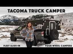 TRUCK CAMPER FULL TOUR I 2022 TACOMA with Four Wheel Campers FLEET Slide-In