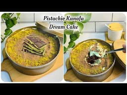 The Viral Fix Pistachio Kunafa Chocolate Dream Cake | Trending Kunafa Chocolate Cake Recipe