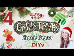 High End CHRISTMAS Dollar Tree DIYS | GINGERBREAD GIRL WREATH | SNOWMAN Home Decor You Want To Craft