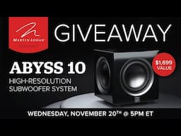 MartinLogan Subwoofer Livestream & Giveaway