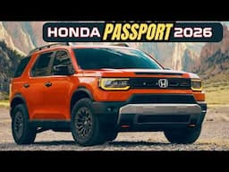 HONDA PASSPORT 2026: El SUV Todoterreno Más Resistente  Precios y Detalles.🔥👍