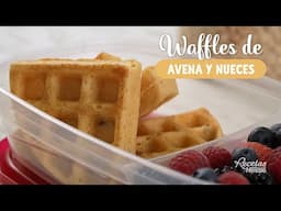 Waffles de avena y nueces