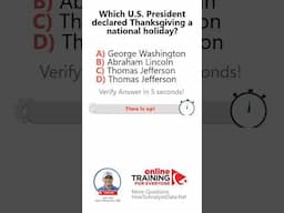 IQ TEST: Which US President Declared Thanksgiving National Holiday? #iqtest #thanksgiving #trivia