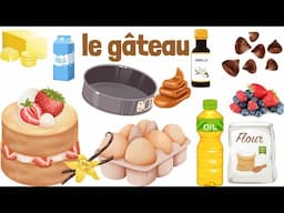 Apprendre des phrases et des mots sur le thème du gâteau 🎂 🎂 🎂