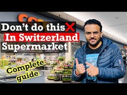 How to buy food in Switzerland supermarket in Hindi | Tourist shopping guide