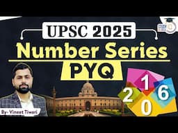 Number Series – PYQ | CSAT 2025 l VINEET TIWARI | Study IQ IAS hindi