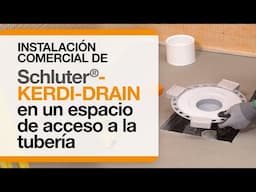 Cómo preparar un espacio de acceso a la tubería para la instalación de Schluter®-KERDI-DRAIN