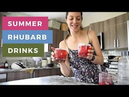 Rhubarb Cordial is Hands Down the Best Summer Drinks | How to Make Rhubarb Juice