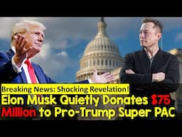 elon musk speaking at trump rally | Elon Musk Quietly Donates $75 Million to Pro-Trump Super PAC