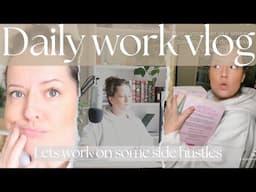 Work With Me | Mini Mum Vlog | Self Employed | Lets Work On Some Side Hustles