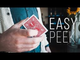 The EASIEST Card Peek - Beginner Magic Tutorial