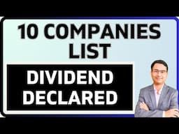 Dividend details out | 10 companies list | Latest dividend updates 2024