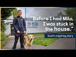 Milo the Guide Dog is a Life Changer – With Him Scott Can Do Normal Dad Things