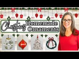 Homemade Christmas Ornaments | Quick & Easy Budget Christmas DIY Home Decor | Dollar Store Christmas