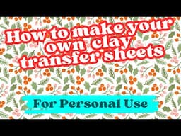 How to design your own water soluble polymer clay image transfer sheets tattoo Magic Transfer Paper