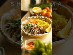 Tofu Shawarma Rice Recipe #cooking #tofu #food #recipe #shawarma #tofushawarma