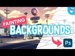 Painting Backgrounds for TV Animation! Photoshop