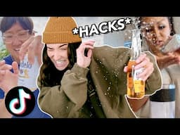 TESTING TIKTOK DRINKING HACKS