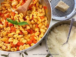 Ricotta Gnocchi with Cherry Tomato Sauce  - Rossella's Cooking with Nonnna