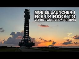 Mobile Launcher 1 Rolls Back to the Vehicle Assembly Building at NASA's Kennedy Space Center