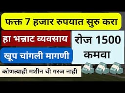 Business Ideas In Marathi | Low Investment Business Ideas In Marathi | 7 हजारात करा व्यवसाय