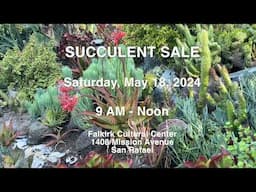 Marin Master Gardeners' Succulent Sale, May 18, 2024