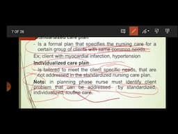 NURSING PROCESS (Planning Phase)